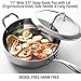 HOMI CHEF Mirror Polished NICKELFREE Stainless Steel 5 Quart Saute Pan & Steamer Insert with Lid (11 Inch, Whole-Clad 3-Ply) - Chef Pan & Chef Steamer - Cookware Set