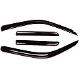 WV194355 In-Channel Rain Guards, Dark Smoke, 4-PCS Set, Fits 2002-2006 Avalanche/Suburban/Escalade EXT/Yukon XL, 2001-2007 Chevrolet Silverado/GMC Sierra 1500(HD)/2500(HD)/3500, 2007 Classic, Crew Cab