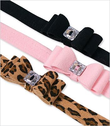 Big Bow w/ Crystal Dog Collar - Puppy Pink - SM (9"-10.5")