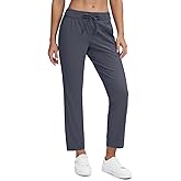 Seamaid Women's Golf Pants with Pockets 7/8 Stretch Travel Ankle Pants for Casual Athletic