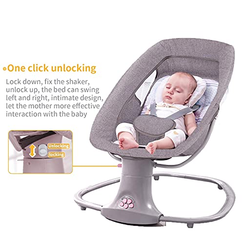 Music Baby Swings for Infants ， Electric Adjustable Rocking Chair with