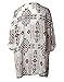 Lightweight Chiffon Cardigan Printed Relaxed Kimono Tops Beach Bikini Cover ups Blouse Size L