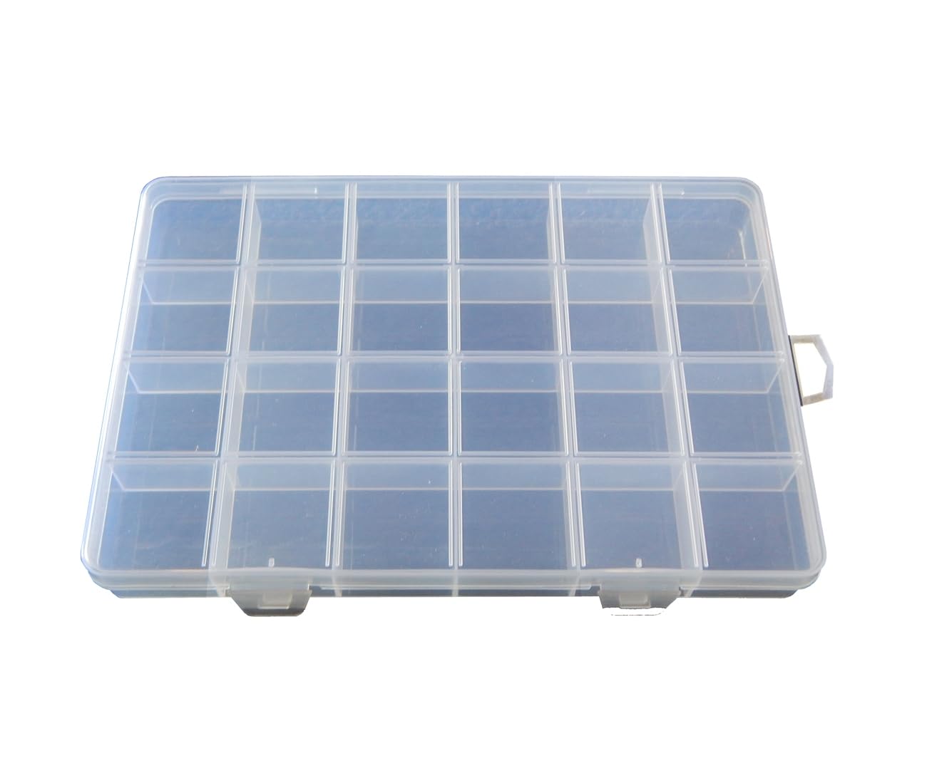 Perlin Bead Box Sorting Box Material Box Assortment Box XL Large with 24 Compartments 25 cm Sorting Box Container for Jewellery Beads Nail Art Cosmetics