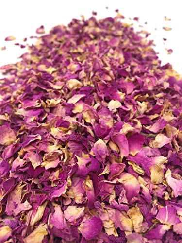 Pink Rose Petals, edible & organic, 0.35oz, the perfect addition to any salad, snack or smoothie bowl, hydrosol creating and DIY body care products, sprinkles for bath and decoration - Thumbnail 3