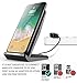Fast Wireless Charger, Mumba 10W Fast Wireless Charging Stand for Samsung Note9 S9 S9 Plus Note 8 S8 S8 Plus S7 S7 EdgeNote 5 S6 Edge Plus, Standard Charge for iPhone X/8/8 Plus (No Adapter)