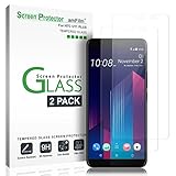 amFilm HTC U11 Plus Screen Protector Glass, Tempered Glass Screen Protector for HTC U11 Plus 2017 (2-Pack)