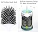 Glendan Toilet Brush and Holder Upgraded Modern Design with Soft Bristle,Bathroom Toilet Bowl Brush Set,Toilet Cleaning Brush Kit (Flooring)