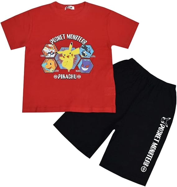 Amazon ポケモン パジャマ 子供用 半袖メッシュタイプ 男子 男の子 ポケットモンスター Fo 15pj03 パジャマ 通販