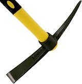 JEUIHAU 15 Inches Pick Mattock Hoe Forged Adze with Fiberglass Handle view 3