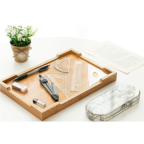 Math Geometry Kit Set 8 Pieces Student Supplies with Shatterproof Storage Box,Includes Rulers,Protractor,Compass,Pencil lead refills,Pencil,Eraser..for Students and Engineering Drawings