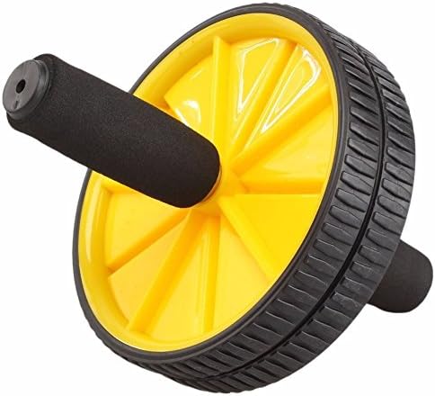 EUTTEUM Dual ABS Abdominal Roller Wheel Gym Exerciser Fitness Workout Exercise