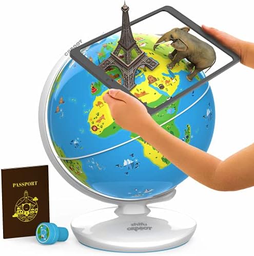 Shifu Orboot Earth - Interactive AR World Globe for Kids 4-10 Years (App Based Globe, without borders/names, Device Not Included)(PVC, Multi color)