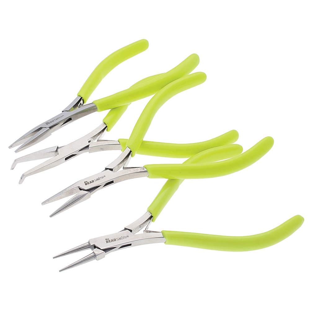 Eurotool Beadsmith Plier Set, Microfine 4 Piece Set with Case