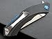 Eafengrow Moon Folding Knife D2 Steel Blade G10 Handle Scales Pocket Knife Outdoor EDC Tool Knifes(Moon-Black)
