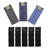 Pants Button Extender Set, 5x Elastic Pregnancy Pants Extender+ 3x Jeans Waistband Extenders, Waist Extender for Pants Jeans Shorts Dress Pants Maternity Trousers Clothing