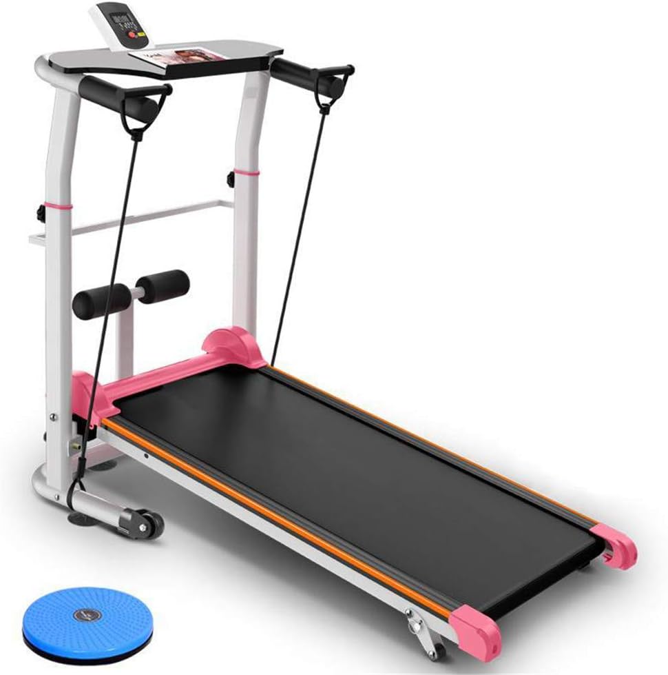 LJW Mechanical Treadmill,Running Machine, Running Incline Family Multifunction Fixed Slope Treadmill/Supine Boards/Twist Machine/Combined with One Pull Rope