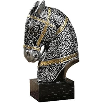 Home Decoration Horse Head Bust Statue,10" Inches