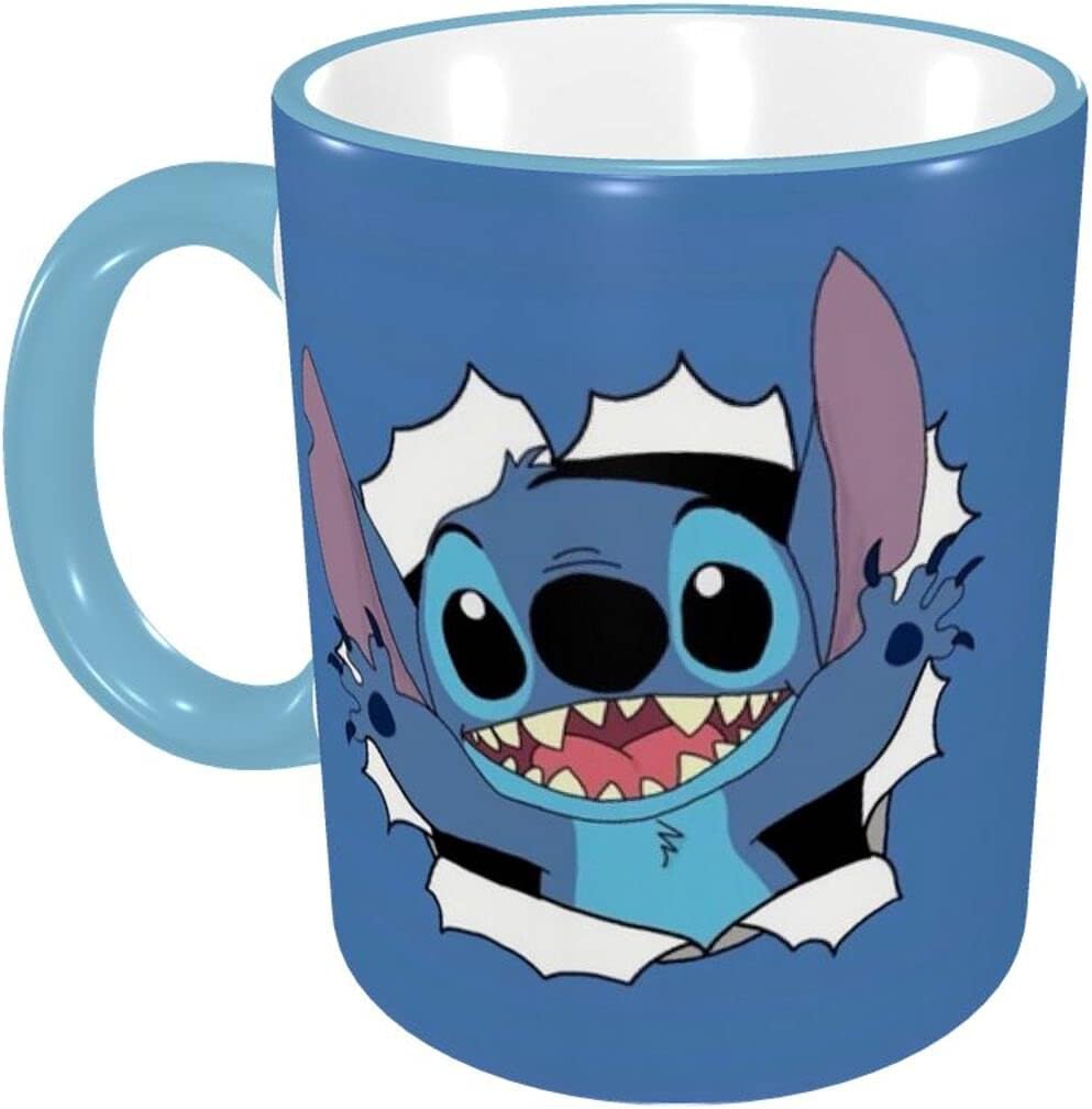 Amazon Co Jp Danesi スティッチ マグカップ 陶器 電子レンジ温め 330ml おしゃれ コーヒー 新生活 耐熱 マグ キャラクター かわいい ホーム キッチン