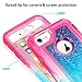 MAXCURY for Glitter iPhone 8 7 6 Case, Flowing Bling Liquid Quicksand Heavy Duty Shockproof Defender Cover for Phone 6/6s in 4.7 Inch (Pink/Blue, for iPhone SE 2020/SE 2022)
