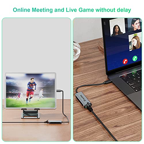 WAVLINK USB C to 2.5G Adapter, 2500Mbps RJ45 to Thunderbolt 3