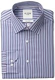 Ben Sherman Men's Red and Blue Slub Bar Stripe, Red, 15.5x34/35