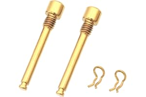 NELboNs Titanium Bolts for Bike Disc Brake Pads Threaded Pins Bike Brake Caliper Bolt Screws with Snap Rings Universal for Mountain Bicycle,2 PCS