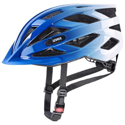 uvex air Wing - Leichter Fahrradhelm für Damen und Herren - individuelle Größenanpassung - Cobalt White - 52-57 cm