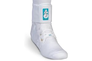 Med Spec ASO Ankle Stabilizer (Medium, White) – Ankle Brace for Sprained Ankle and Peroneal Tendonitis, Orthopedic Ankle Support for Men, Women, Adults, Teens and Kids, Sports Injury Recovery, 264004
