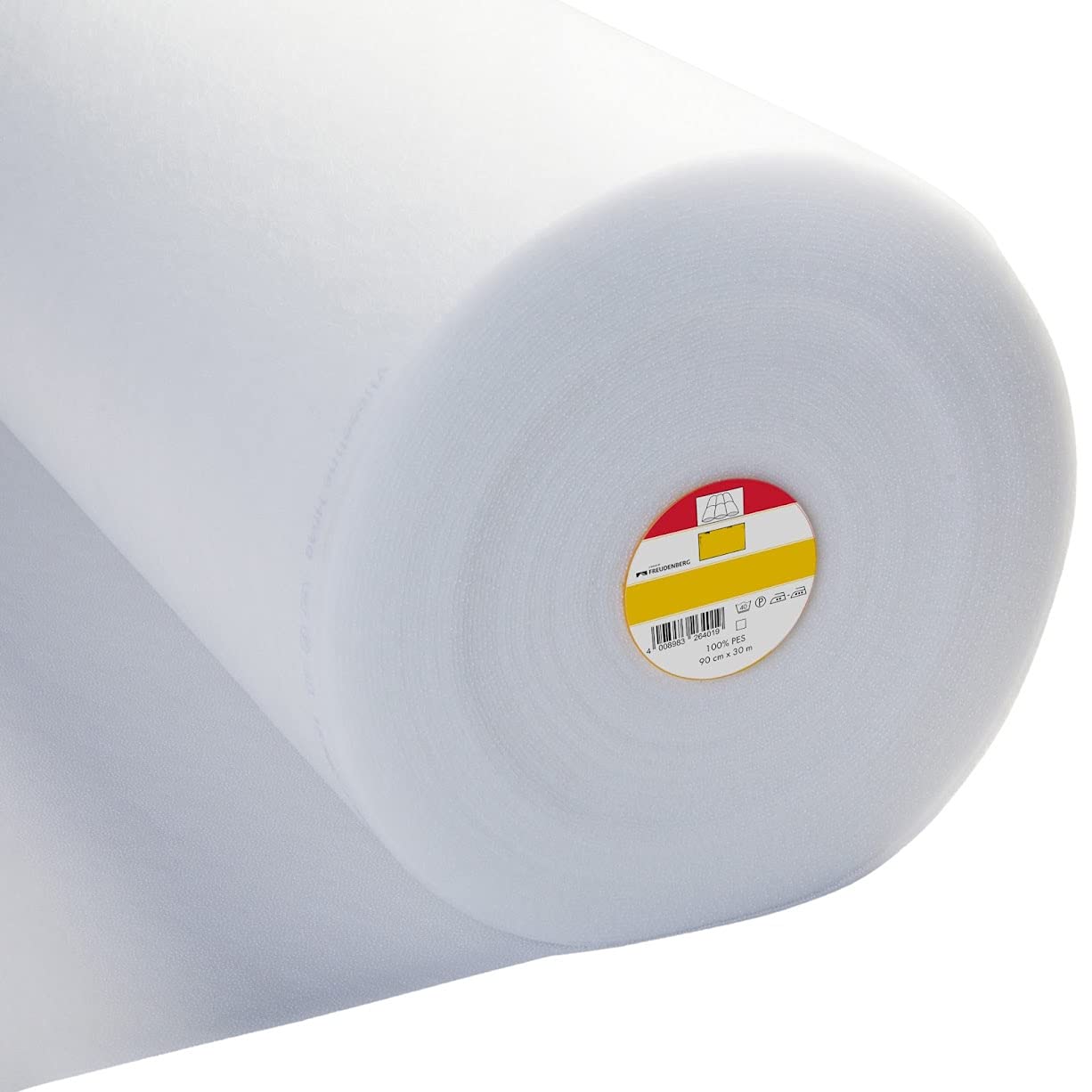 Vlieseline H640 Volume Fleece Batting - Medium Loft, Iron-On Fusible, for Sewing, Quilting, Topstitching and Crafting - 90cm Width - White - 1 Metre