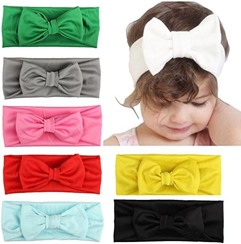 Baby Headbands Newborn Girl Hairbands Messy Bow Head Wraps Knot Turban Toddlers