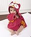 Baby Aspen My Little Night Owl Hooded Terry Spa Robe, Pink