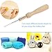 NUOLUX 7pcs Felting Needles Set with Handle Wool Felt Tool Felting Starter Kit