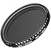 Neewer 58MM Ultra Slim ND2-ND400 Fader Neutral Density Adjustable Lens Filter for Camera Lens with 58MM Filter Thread Size, Made of Optical Glass and Aluminum Alloy Frame