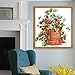 Joy Sunday Strawberry Counted Cross Stitch Kits, Cross-Stitch White Blank Fabric Embroidery kit 14 Count 12''x13''