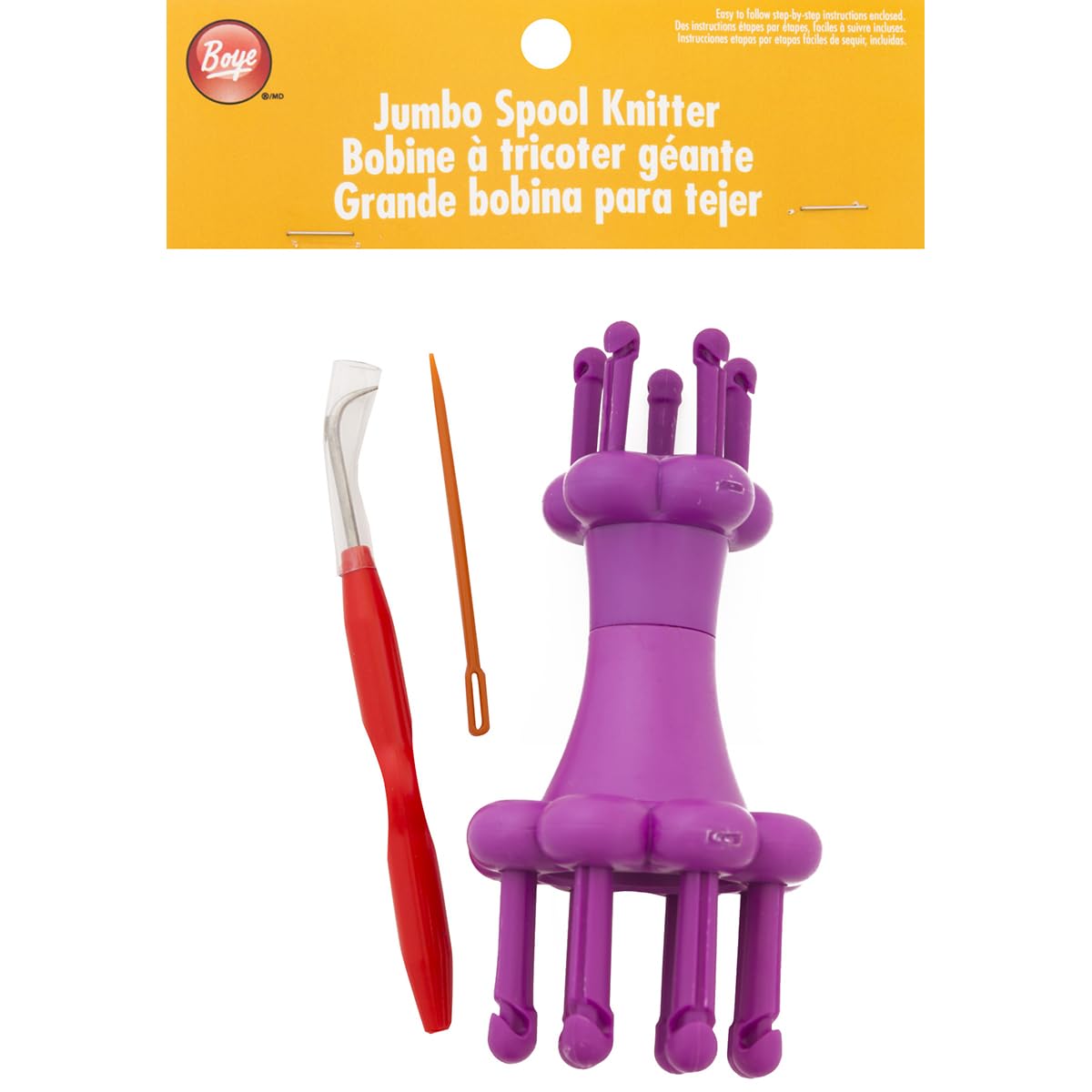 Boye Knit Spool Set, Other, Multicoloured, 7.71 x 16.6 x 22.32 cm