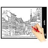 Light Box Tracing, Lifecolor A4 LED Light Pad Dimmable Brightness Artcraft Tracer for Artists Drawing Sketching Animation