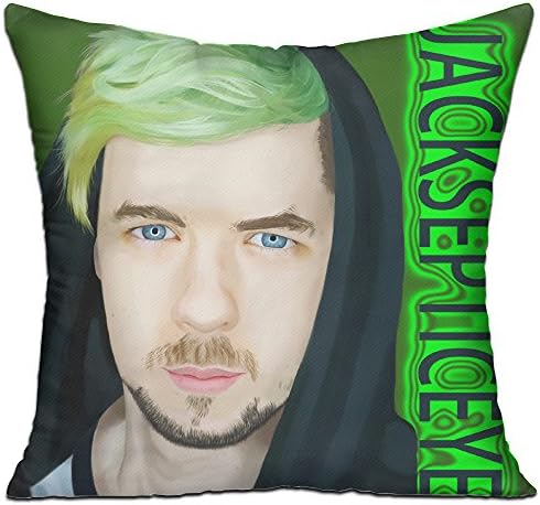 YesTown Jacksepticeye Lucky Boy Throw Pillow Soft Velvet Core Included,18 "X 18 "