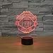 SUPERNIUDB 3D UNITED Football Club 3D LED Night Light 7 Color Change LED Table Lamp Xmas Toy Gift