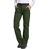 Jessie Kidden Women's Waterproof Pants Hiking Ski Snow Fish Fleece Lined Insulated Outdoor Golf Travel Pant