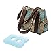 Fit & Fresh Women's Venice Insulated Lunch Bag, Stylish Adult Lunch Bag, Teal Floral