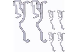 6 pcs Valance Clips 2.5inch Arc-Shaped for Blinds Components Accessory Dirsty Cover Holder Clips