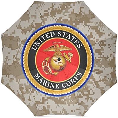 Halloween Gifts USMC Camoflage Marines Semper Fi Foldable Sun/Rain Umbrella Sunshade Parasol