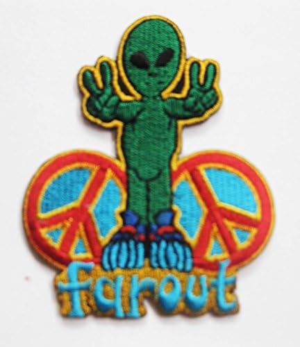 The Alien Aliens zetans farout sew iron on Patch Badge Embroidery 8.6 cm 3.4" AL-09