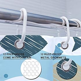 Allenjoy Fish Anchor Shower Curtain Set Underwater Tropical Cartoon Fish for Kids Ocean Nautical Ripple Waterproof… 51dJUypT wL