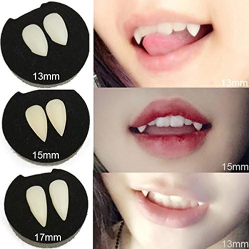 Halloween Party Cosplay Prop Decoration Vampire Tooth Horror False Teeth -6 pieces