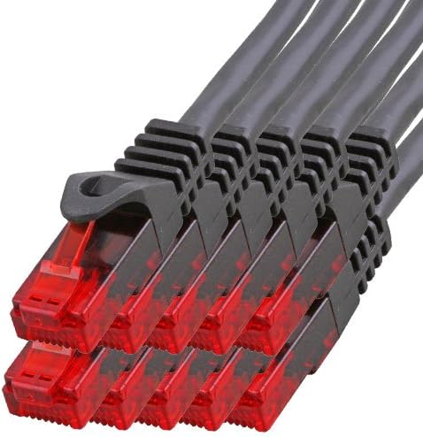 BIGtec Gigabit network cable patch, Ethernet LAN DSL patch cable (2X RJ-45 connector, CAT.5e, compatible to CAT.6 CAT.6a CAT.7) 3m Grey - Image 3