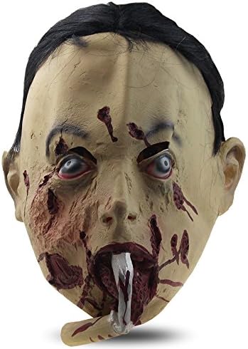 MostaShow Mummy Zombies Scary Latex Full Head Cosplay Costume Halloween Horror Masks