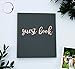 Rose Gold & Grey Guest Book for Polaroid Pictures | 60 Pgs (30 Sheets) 8.5