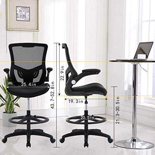 Drafting Chair Ergonomic Tall Office Chair Standing Desk Chair with