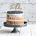 EALogic Happy Birthday Cake Topper - Gold Glitter Plastic - Highest Quality Cake Topper - Party Event Decorations
